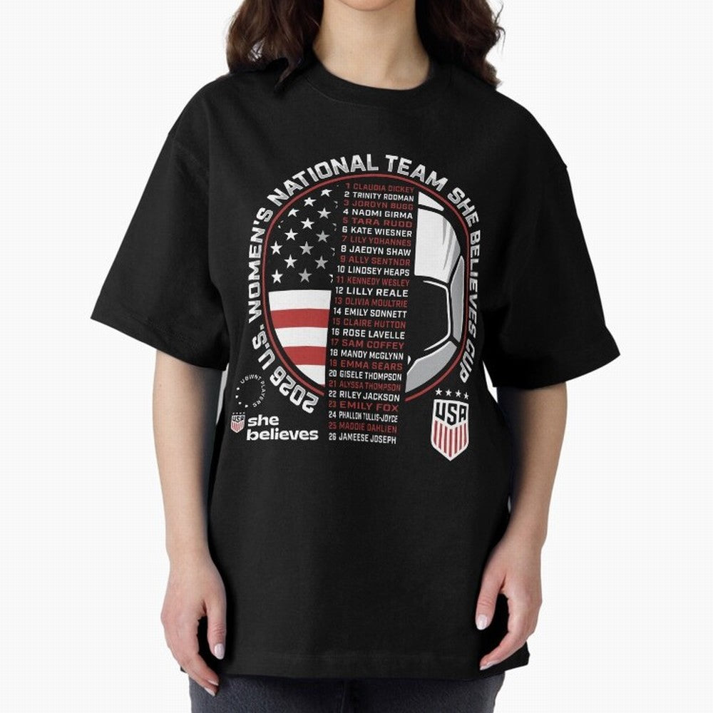 She Believes Cup Champions U.S. Women¡¯s National Soccer Team 2026 Classic T-Shirt Follow FIFA World Cup 2026 with Messi, Brazil Energy, Champion Mindset, Group Stage Buzz, Knockout Tension and Passionate Fan Culture; Built for Supporters Chasing