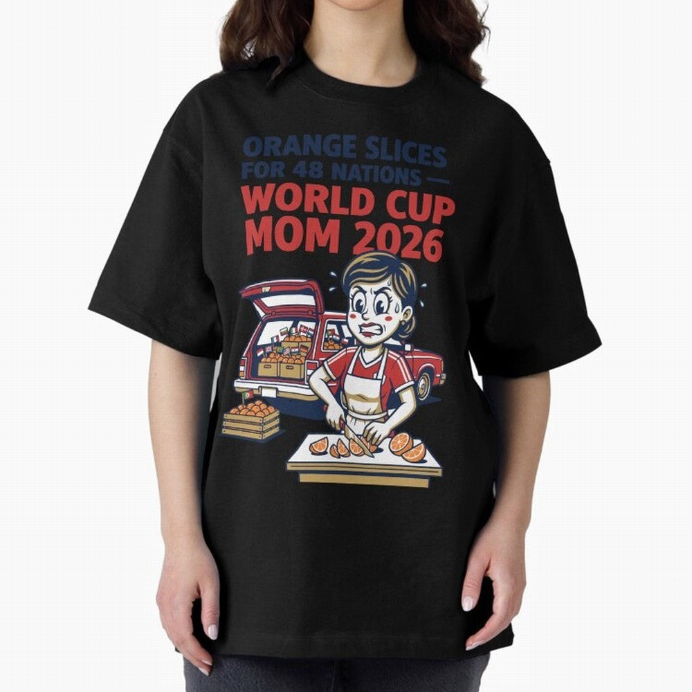 Orange Slices for 48 Nations World Cup Mom V1 Classic T-Shirt Keep the Match Day Mood of the FIFA World Cup 2026 Journey through Mbappe and Neymar Highlights, Spain Pride, Football History, Final Match Energy, Crowd Noise and Once in a Lifetime