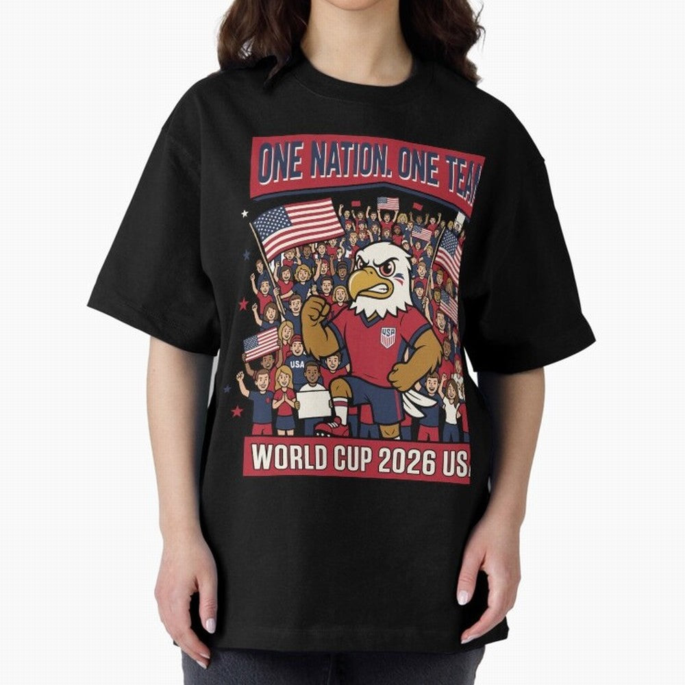 One Nation One Team ¡ª World Cup 2026 USA Classic T-Shirt Keep Football History Alive during Match Day Hype around FIFA World Cup 2026 Group Stage, Neymar, Brazil, Portugal and Argentina, Football Festival Excitement, Trophy Ambitions, Country