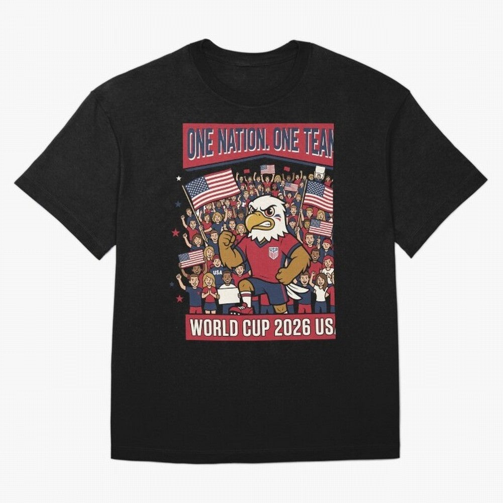 One Nation One Team ¡ª World Cup 2026 USA Classic T-Shirt Keep Football History Alive during Match Day Hype around FIFA World Cup 2026 Group Stage, Neymar, Brazil, Portugal and Argentina, Football Festival Excitement, Trophy Ambitions, Country