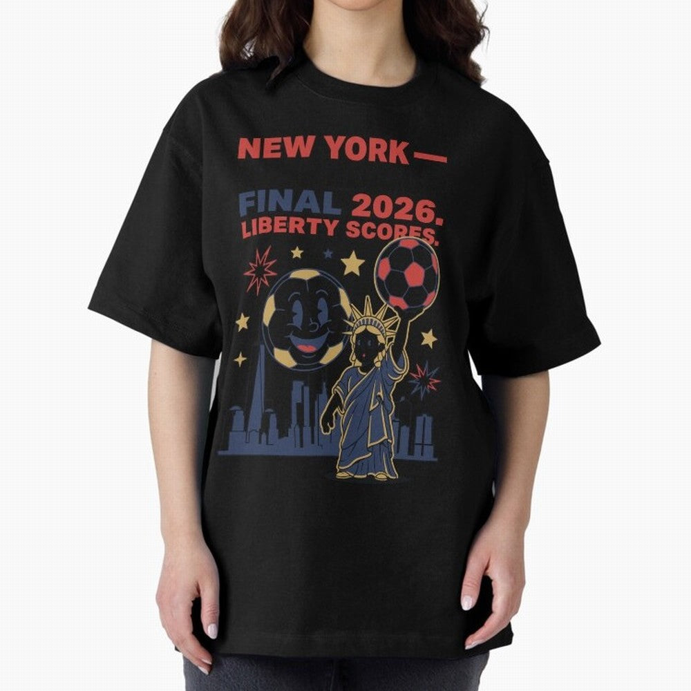 New York World Cup Final 2026 V4 Classic T-Shirt Join the Countdown to Match Day Hype around FIFA World Cup 2026 Group Stage, Messi, Neymar and Mbappe, Argentina, France and Brazil, Tournament Hype, Historic Matchups, Family Viewing Parties and