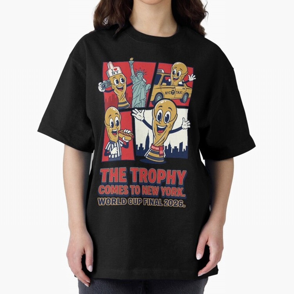 The Trophy Comes to New York ¡ª World Cup Final V1 Classic T-Shirt Celebrate Unforgettable Nights in the FIFA World Cup 2026 USA Canada Mexico Journey through Cristiano Ronaldo, Haaland and CR7 Highlights, Argentina, France and Brazil Pride,
