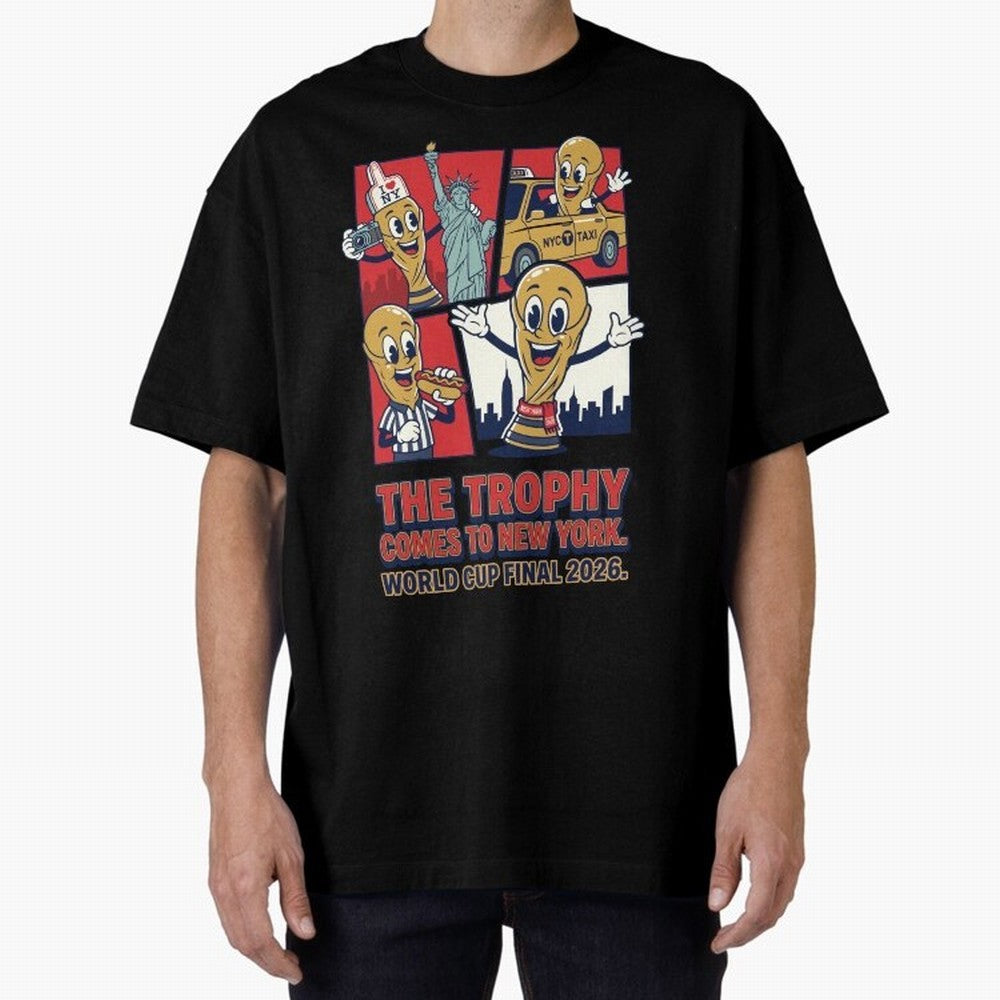 The Trophy Comes to New York ¡ª World Cup Final V1 Classic T-Shirt Celebrate Unforgettable Nights in the FIFA World Cup 2026 USA Canada Mexico Journey through Cristiano Ronaldo, Haaland and CR7 Highlights, Argentina, France and Brazil Pride,