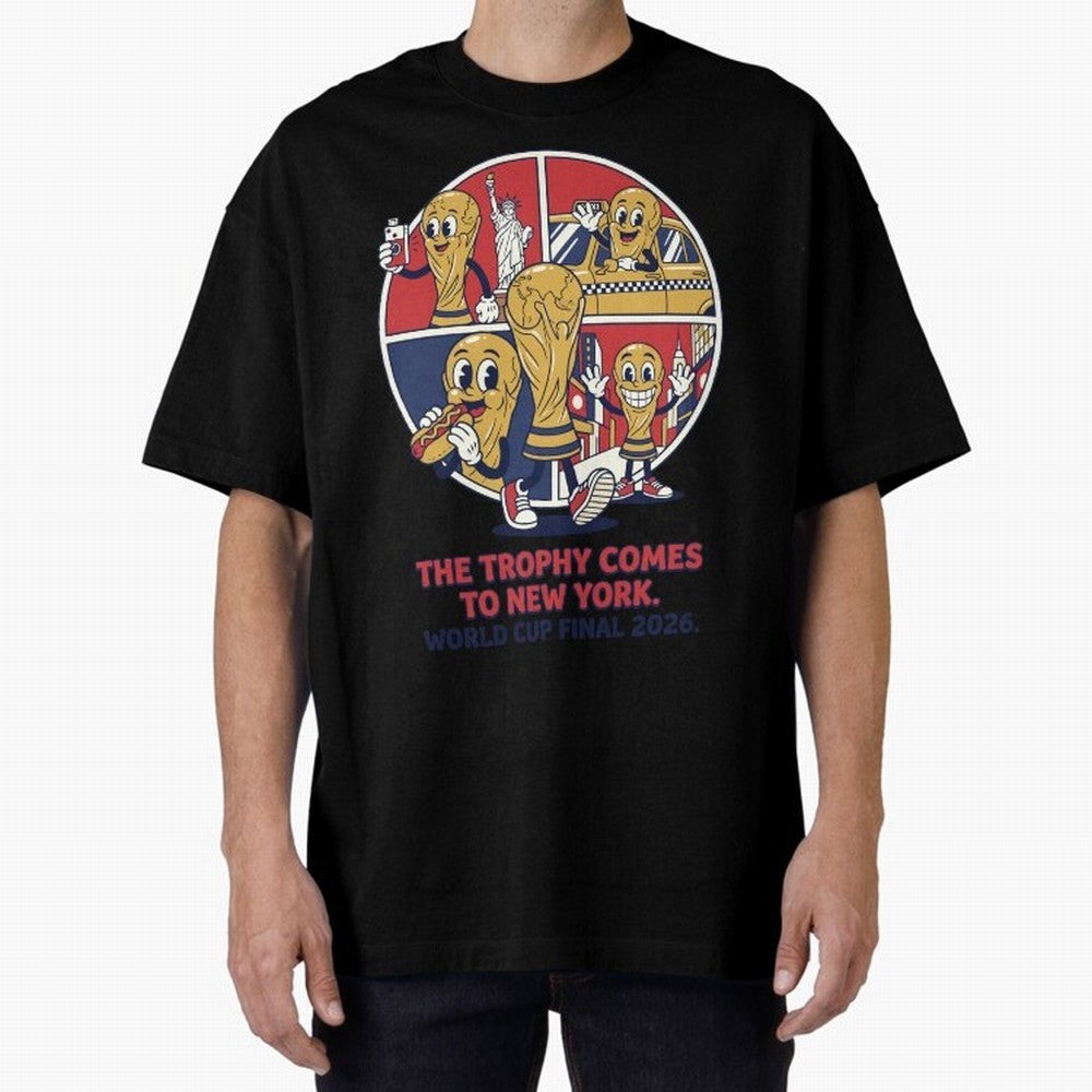 The Trophy Comes to New York ¡ª World Cup Final V2 Classic T-Shirt Bring Trophy Dreams to the FIFA World Cup 2026 USA Canada Mexico Journey through Haaland and Mbappe Highlights, Portugal, Spain and Germany Pride, Tournament Hype, Historic