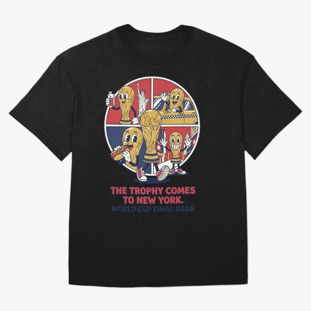 The Trophy Comes to New York ¡ª World Cup Final V2 Classic T-Shirt Bring Trophy Dreams to the FIFA World Cup 2026 USA Canada Mexico Journey through Haaland and Mbappe Highlights, Portugal, Spain and Germany Pride, Tournament Hype, Historic