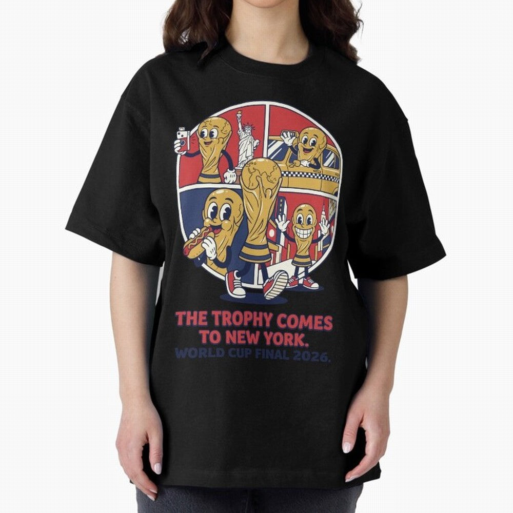 The Trophy Comes to New York ¡ª World Cup Final V2 Classic T-Shirt Bring Trophy Dreams to the FIFA World Cup 2026 USA Canada Mexico Journey through Haaland and Mbappe Highlights, Portugal, Spain and Germany Pride, Tournament Hype, Historic