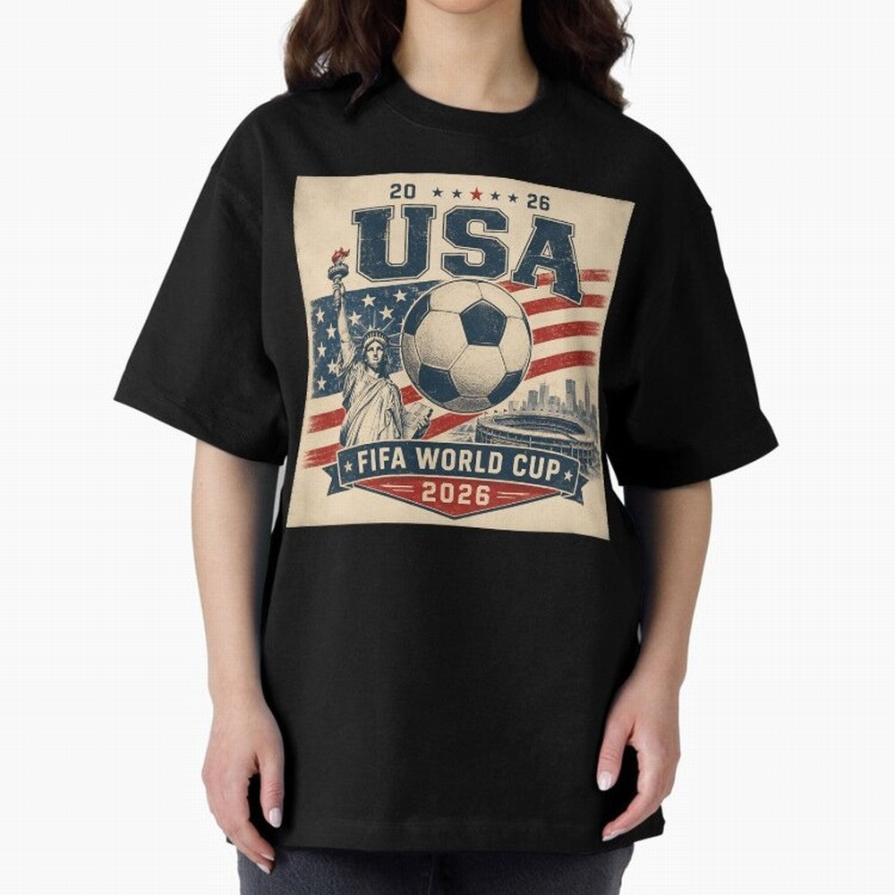 USA WORLD CUP 2026 Classic T-Shirt Step into FIFA World Cup 2026 Group Stage Spirit, Filled with Argentina, Haaland and Mbappe, Worldwide Fan Energy, Dramatic Goals, Stadium Lights and Championship Celebrations; Great for Watch Parties, Sports