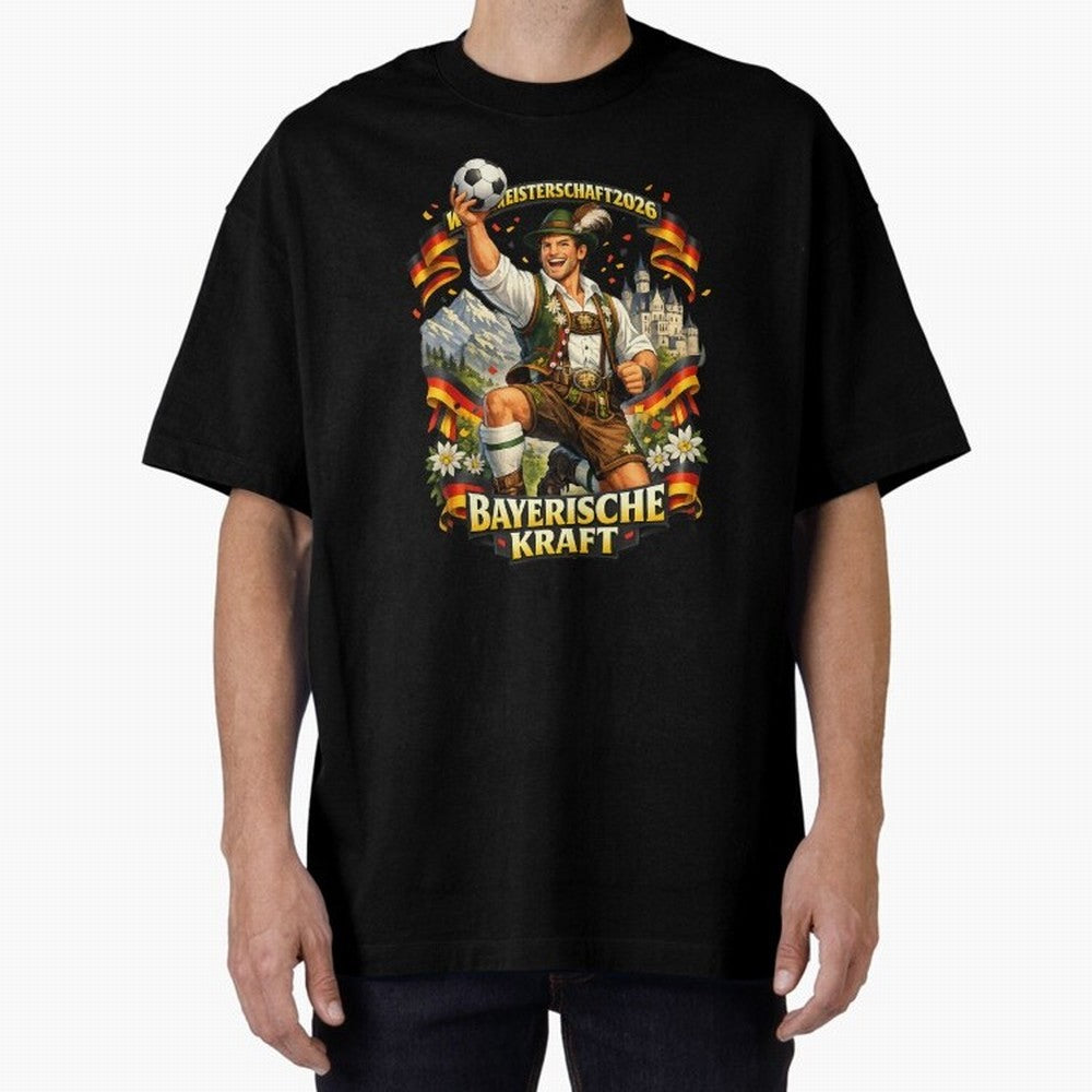 Bayerische Kraft World Cup 2026 Germany Fan Classic T-Shirt Relive the Noise and Pride of FIFA World Cup 2026 for Fans of Messi and Cristiano Ronaldo and Argentina and Brazil, Bringing Vintage Soccer Flavor, Modern Football Stars, National Flags