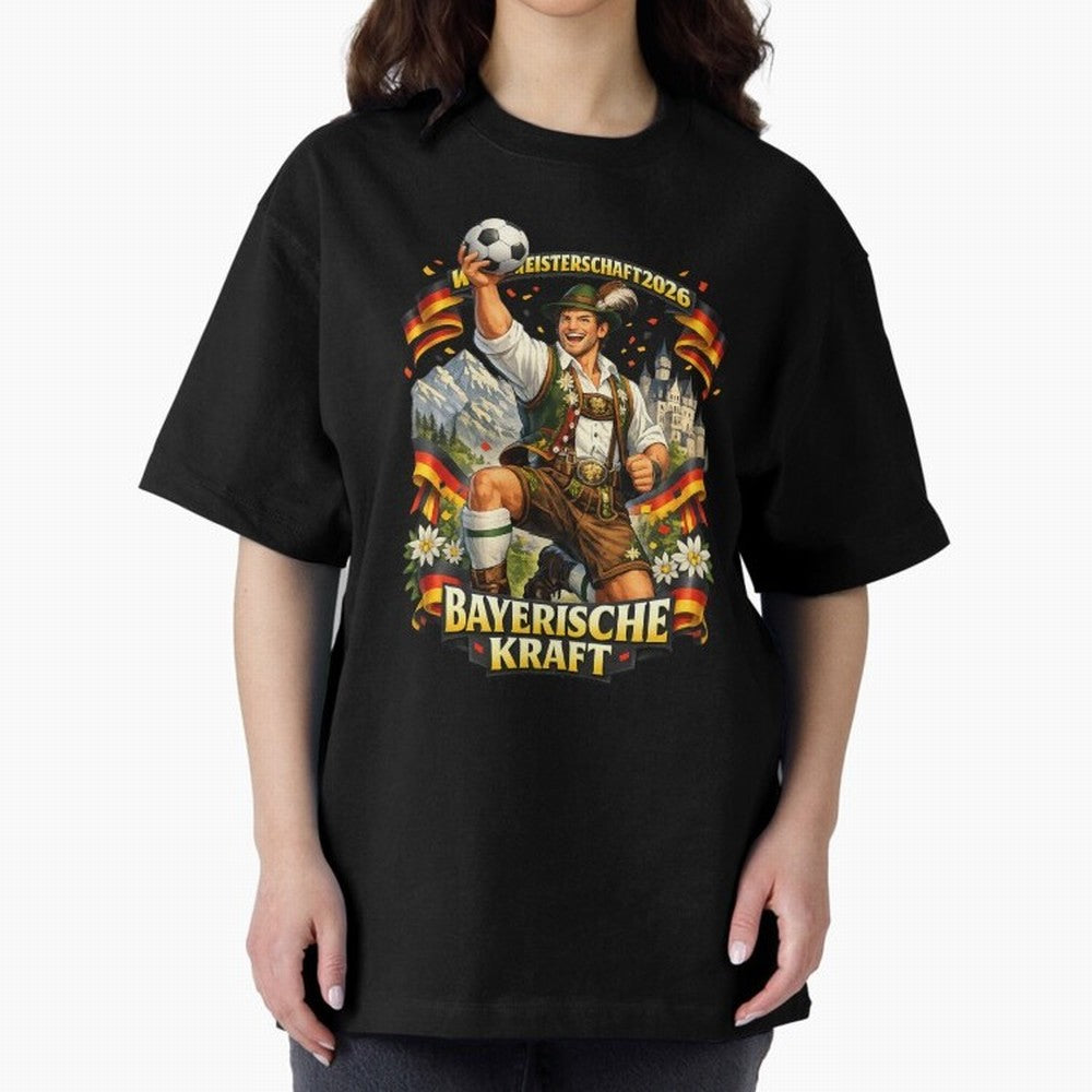 Bayerische Kraft World Cup 2026 Germany Fan Classic T-Shirt Relive the Noise and Pride of FIFA World Cup 2026 for Fans of Messi and Cristiano Ronaldo and Argentina and Brazil, Bringing Vintage Soccer Flavor, Modern Football Stars, National Flags