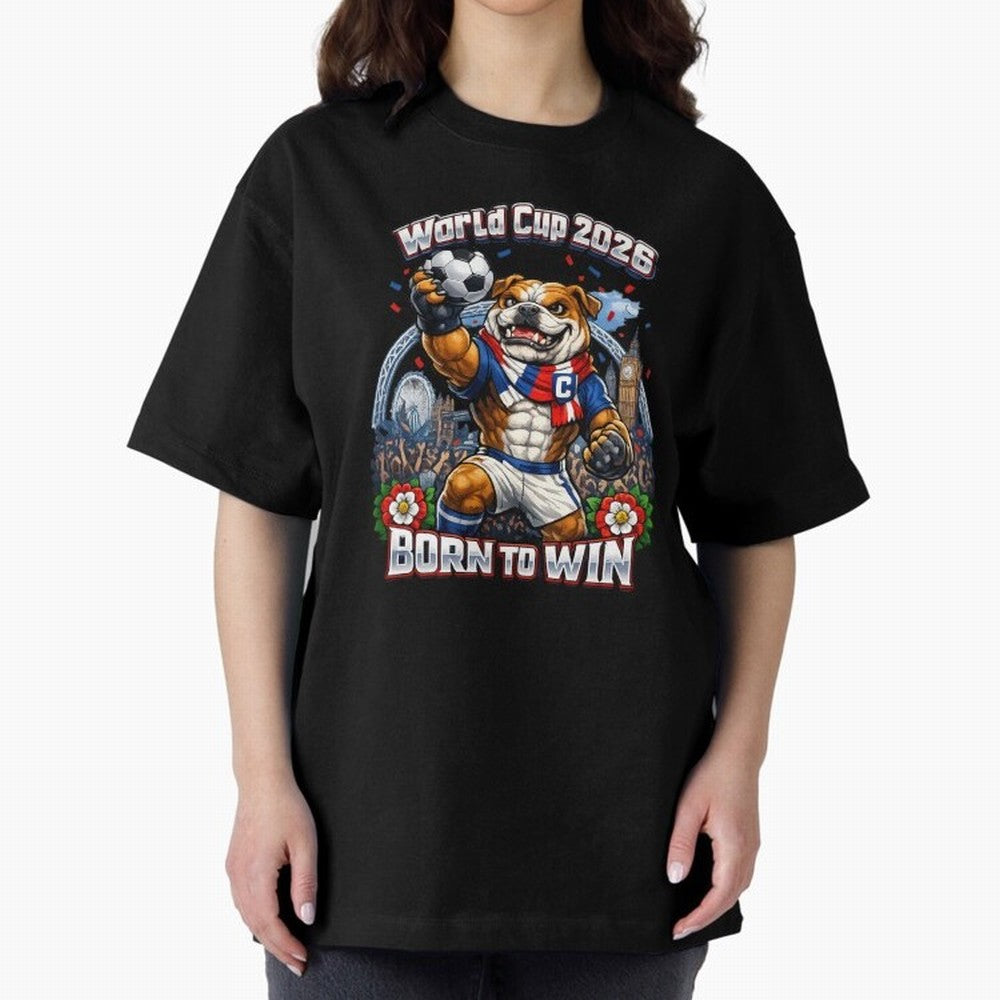 England Bulldog World Cup 2026 Fan Art Classic T-Shirt Stand with FIFA World Cup 2026 Group Stage Spirit, Centered on Brazil, Haaland and Mbappe, Classic Soccer Heritage, Championship Pressure, Fan Loyalty and International Pride; Ideal for