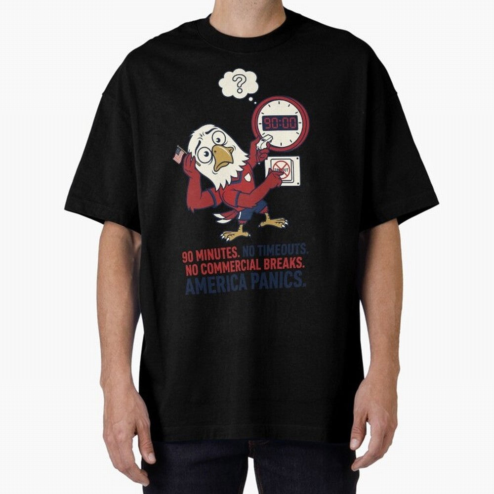 America Panics ¡ª No Timeouts No Commercials V1 Classic T-Shirt Bring Match Day Fire to Match Day Hype around FIFA World Cup 2026 USA Canada Mexico, Cristiano Ronaldo, Haaland and CR7, Brazil, Football Passion, Legendary Performances, Festival
