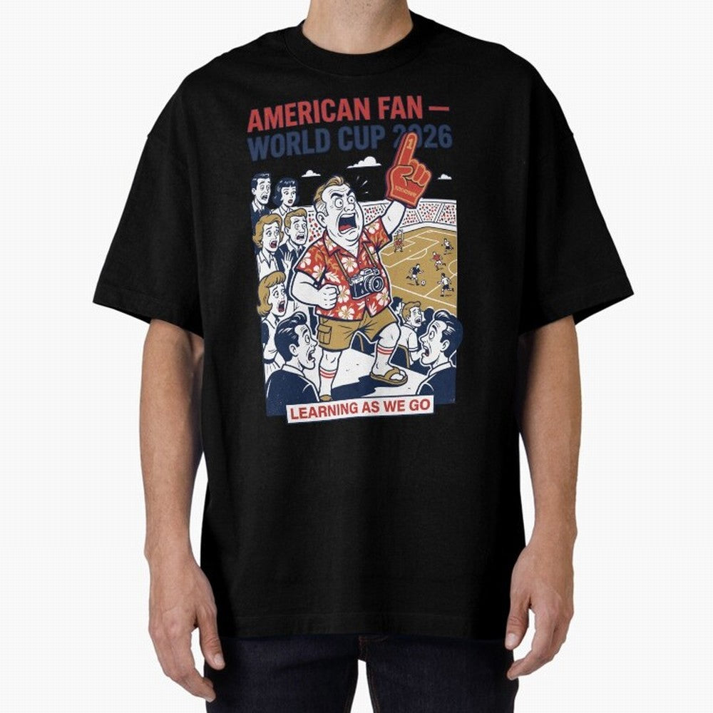 American Fan ¡ª World Cup 2026 ¡ª Learning as We Go V1 Classic T-Shirt Experience the Global Stage of Global Football Passion for FIFA World Cup 2026 USA Canada Mexico, Highlighting Mbappe, Spain and Netherlands, Fan Favorite Moments, National Team