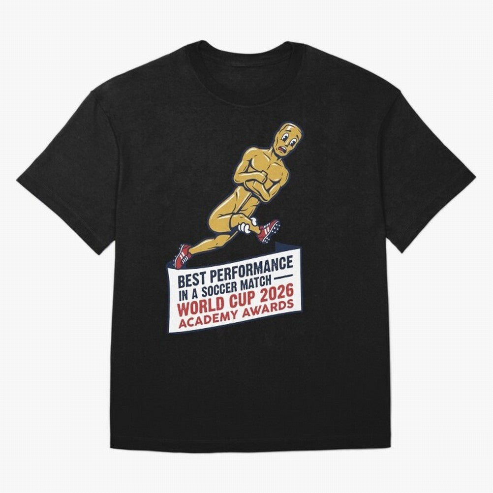 Academy Awards Best Performance Soccer V1 Classic T-Shirt Celebrate Supporters United by FIFA World Cup 2026 Group Stage for Fans of Cristiano Ronaldo and Argentina, France and Brazil, Bringing Football History, Final Match Energy, Crowd Noise and