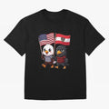 The American eagle and its friend, the Austrian eagle Classic T-Shirt Step into Match Day Hype around FIFA World Cup 2026, Messi, CR7 and Mbappe, Spain, Stadium Memories, Football Loyalty, International Chants and Championship Tradition; Ideal for