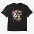 The American eagle and its friend, the South African springbok Classic T-Shirt Carry National Pride through Global Football Passion for FIFA World Cup 2026, Centered on Cristiano Ronaldo, Haaland and CR7, Spain and Netherlands, Stadium Memories,