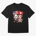 The American eagle and its friend, the Swiss calf Classic T-Shirt Show Up for the Glory of FIFA World Cup 2026 Group Stage Spirit, Made for France and Portugal, Messi, Neymar and Mbappe, Championship Spirit, Famous Goals, Roaring Crowds and