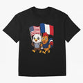 The American eagle and its friend, the French rooster Classic T-Shirt Bring Home Match Day Hype around FIFA World Cup 2026, Haaland and Mbappe, Portugal, Spain and Germany, Match Day Excitement, Supporter Culture, Golden Goals and Global Football