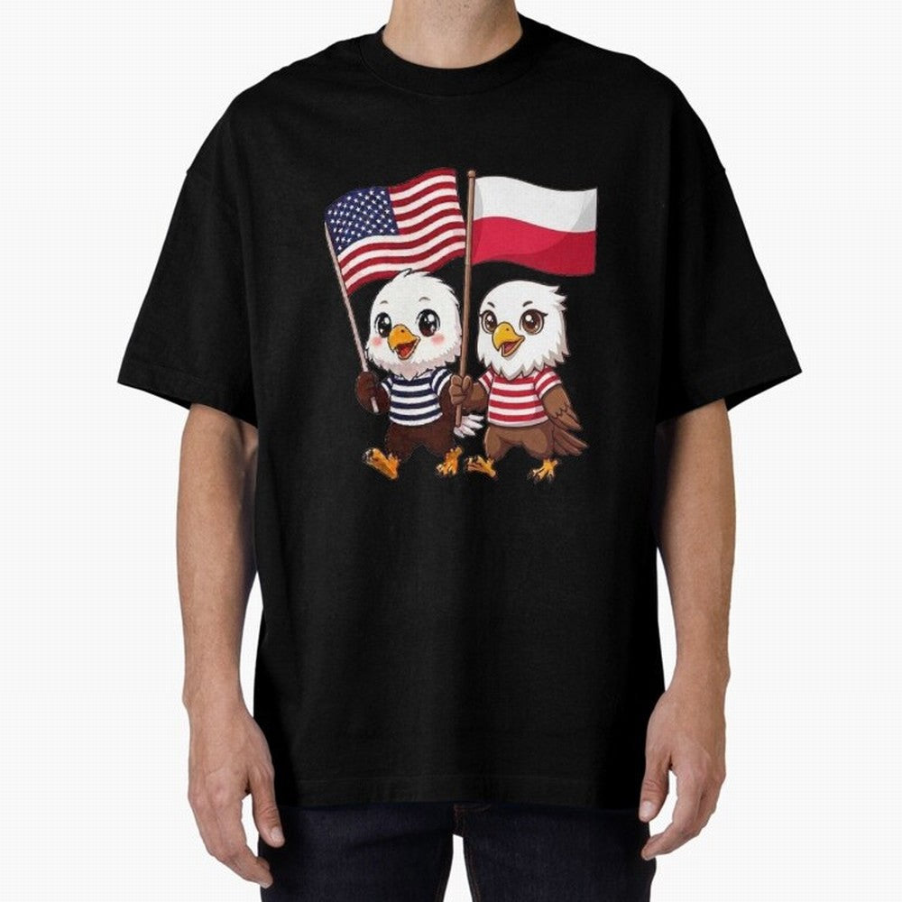 The American eagle and its friend, the Polish eagle Classic T-Shirt Stand with Match Day Hype around FIFA World Cup 2026, Messi and Cristiano Ronaldo, Netherlands, Match Day Excitement, Supporter Culture, Golden Goals and Global Football Passion;