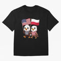 The American eagle and its friend, the Polish eagle Classic T-Shirt Stand with Match Day Hype around FIFA World Cup 2026, Messi and Cristiano Ronaldo, Netherlands, Match Day Excitement, Supporter Culture, Golden Goals and Global Football Passion;