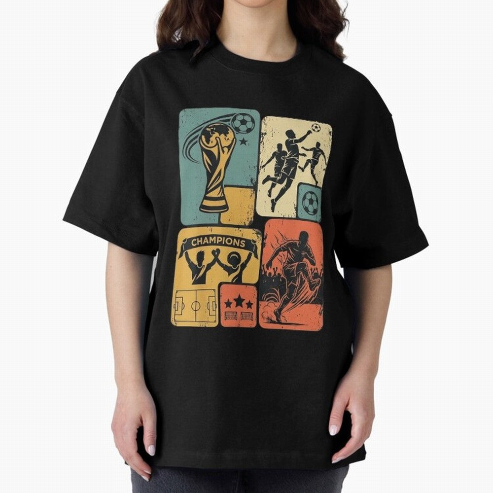 Retro World Cup 2026 Soccer Champion - Vintage Aesthetic Classic Football Shirt Design for Fans and Gift Classic T-Shirt Honor the Football Icons of Global Football Passion for FIFA World Cup 2026 Group Stage, with Messi, Brazil, Portugal and