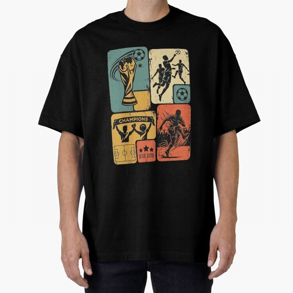 Retro World Cup 2026 Soccer Champion - Vintage Aesthetic Classic Football Shirt Design for Fans and Gift Classic T-Shirt Honor the Football Icons of Global Football Passion for FIFA World Cup 2026 Group Stage, with Messi, Brazil, Portugal and