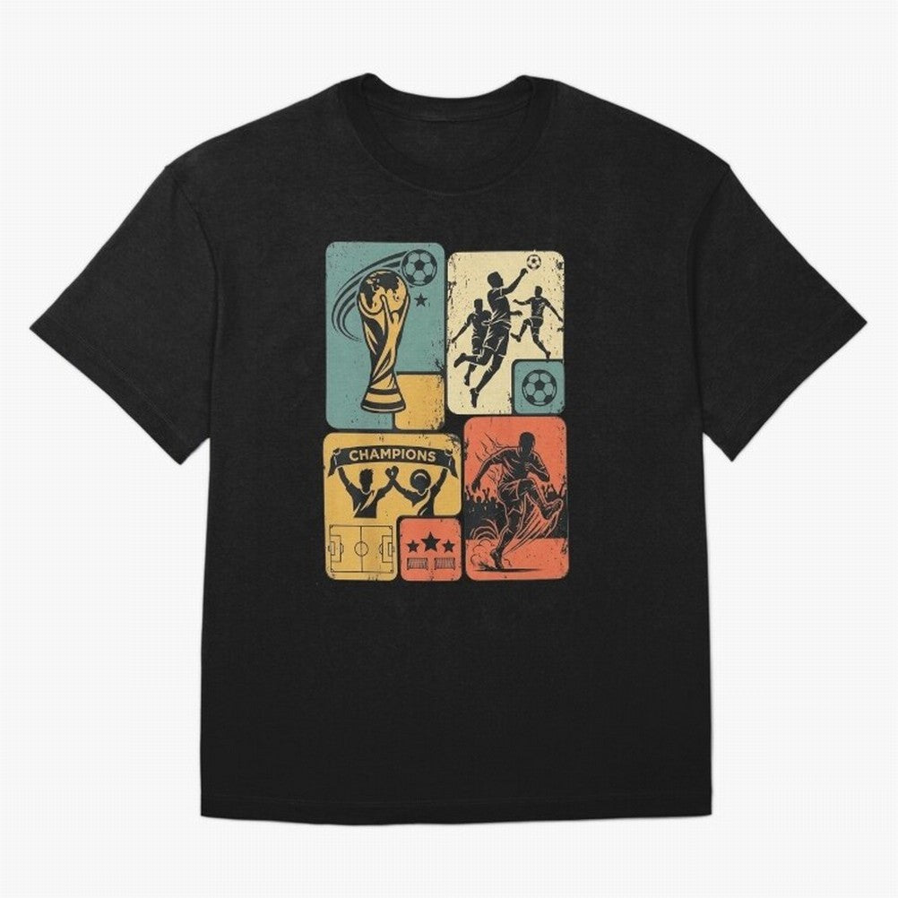 Retro World Cup 2026 Soccer Champion - Vintage Aesthetic Classic Football Shirt Design for Fans and Gift Classic T-Shirt Honor the Football Icons of Global Football Passion for FIFA World Cup 2026 Group Stage, with Messi, Brazil, Portugal and