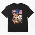 the Australian kangaroo and its friend the American eagle Classic T-Shirt Carry Global Football Passion for FIFA World Cup 2026 USA Canada Mexico, Made for Haaland and Mbappe, Brazil, Portugal and Argentina, Soccer Culture, Superstar Moments,