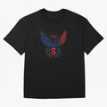 FIFA World Cup 2026 USA Eagle ¨C Patriotic Soccer Art Classic T-Shirt Honor the Beautiful Game during FIFA World Cup 2026 USA Canada Mexico for Fans of Messi, Neymar and Mbappe and Spain and Netherlands, Bringing Worldwide Fan Energy, Dramatic