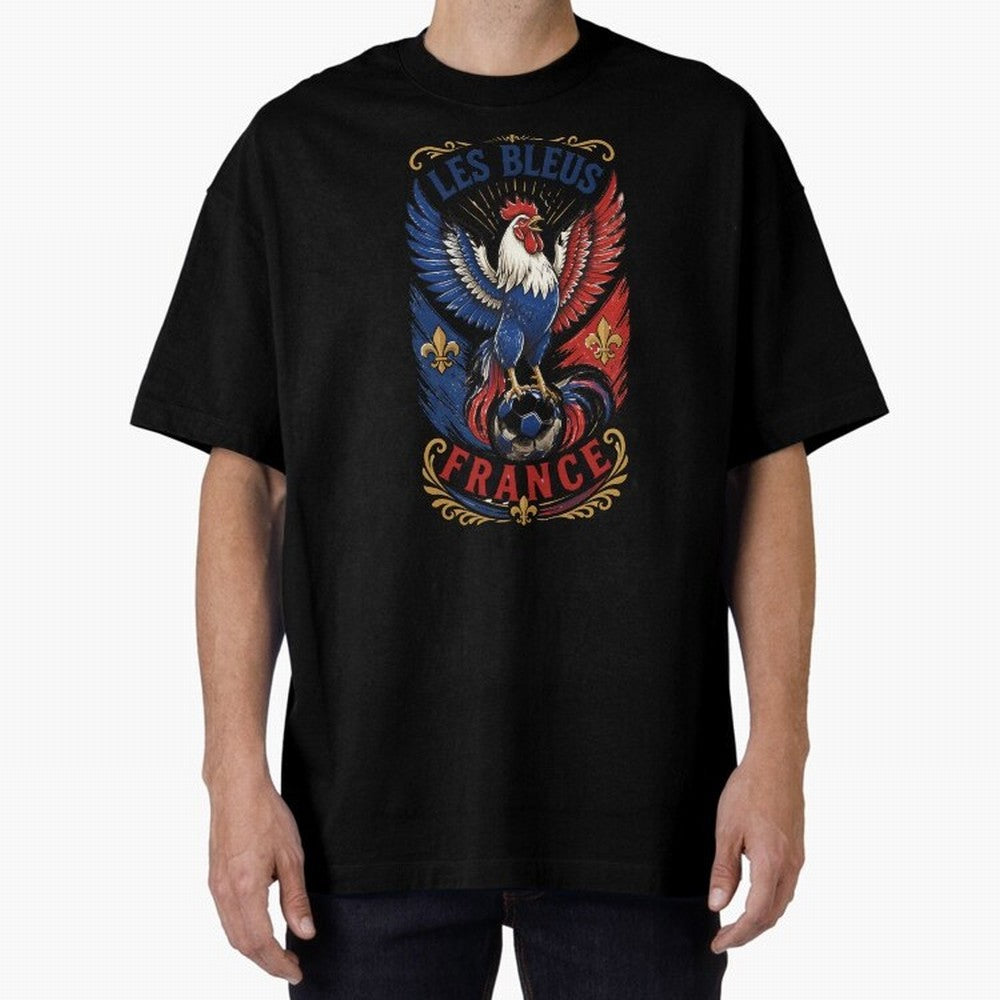 France Soccer Rooster - Les Bleus Vintage Patriotic Football Fan T-Shirt Classic T-Shirt Celebrate Classic Football Spirit in FIFA World Cup 2026 USA Canada Mexico Built around CR7 and Messi, Germany Energy, Vintage Soccer Flavor, Modern Football