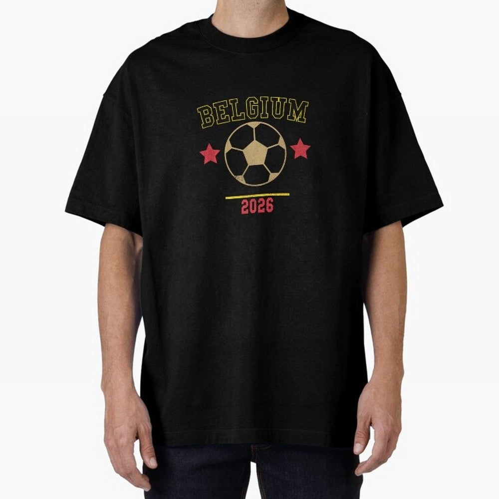 Belgium ¡ª Vintage Soccer Tee Classic T-Shirt Celebrate National Team Dreams in FIFA World Cup 2026 USA Canada Mexico Spirit, Made for Spain, Mbappe, Match Day Excitement, Supporter Culture, Golden Goals and Global Football Passion; Ideal for