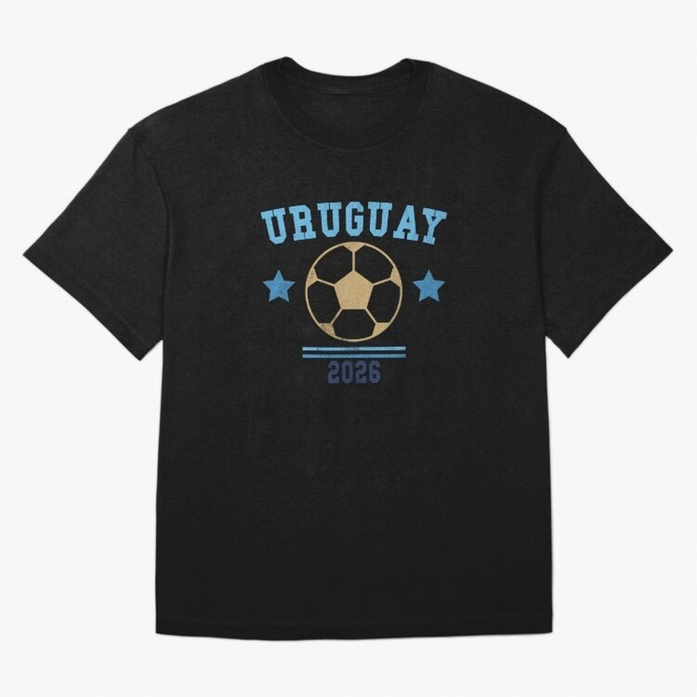 Uruguay 2026 ¡ª Vintage Soccer Tee Classic T-Shirt Remember Iconic Moments from the FIFA World Cup 2026 Group Stage Journey through CR7 Highlights, Brazil Pride, Tournament Hype, Historic Matchups, Family Viewing Parties and Global Sports Pride;