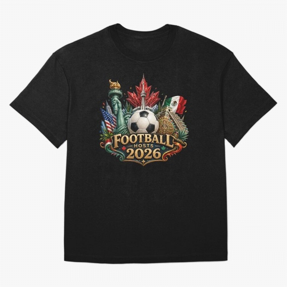 Road to 2026 USA Mexico Canada Soccer Design Classic T-Shirt Join Supporters Worldwide for the FIFA World Cup 2026 Journey through Cristiano Ronaldo Highlights, Germany Pride, Retro Football Energy, Iconic Rivalries, Trophy Chase Drama and Stadium