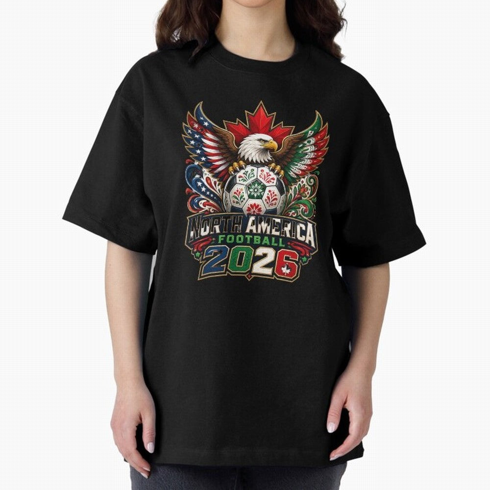 United by Football 2026 North America Soccer Design Classic T-Shirt Carry the Dream of FIFA World Cup 2026 Group Stage Capturing Neymar, Brazil Energy, Worldwide Fan Energy, Dramatic Goals, Stadium Lights and Championship Celebrations; Built for