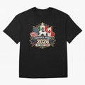 Football Spirit 2026 USA Mexico Canada Patch Design Classic T-Shirt Stand Out with Spirit from Global Football Passion for FIFA World Cup 2026, Inspired by Haaland, Brazil, Match Day Excitement, Supporter Culture, Golden Goals and Global Football