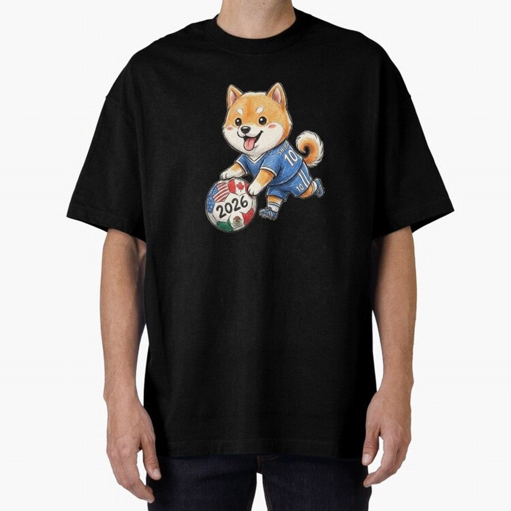 Cute Shiba Inu Soccer Star #10 - World Cup 2026 Edition Classic T-Shirt Bring Champion Energy into Global Football Passion for FIFA World Cup 2026 Group Stage, with Haaland and Mbappe, Portugal, Spain and Germany, Goal Celebration Energy, Supporter