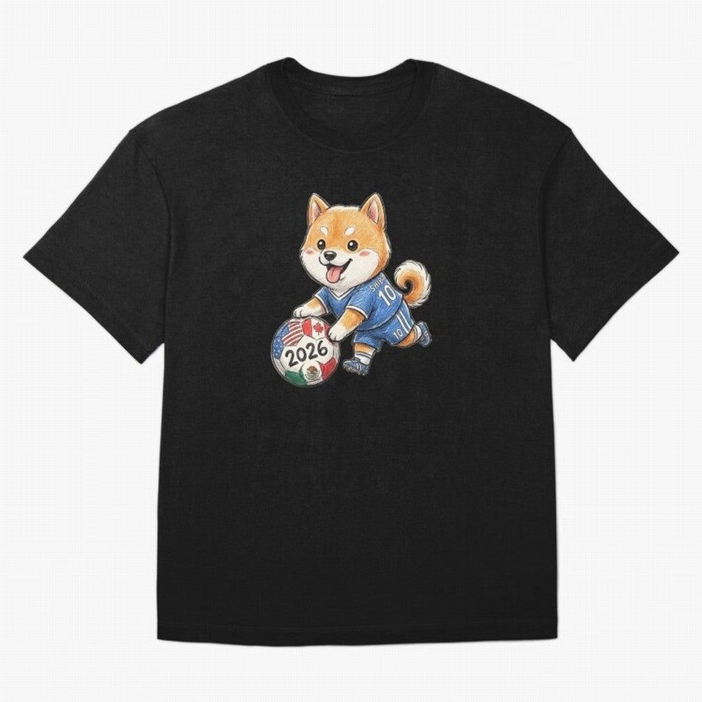 Cute Shiba Inu Soccer Star #10 - World Cup 2026 Edition Classic T-Shirt Bring Champion Energy into Global Football Passion for FIFA World Cup 2026 Group Stage, with Haaland and Mbappe, Portugal, Spain and Germany, Goal Celebration Energy, Supporter