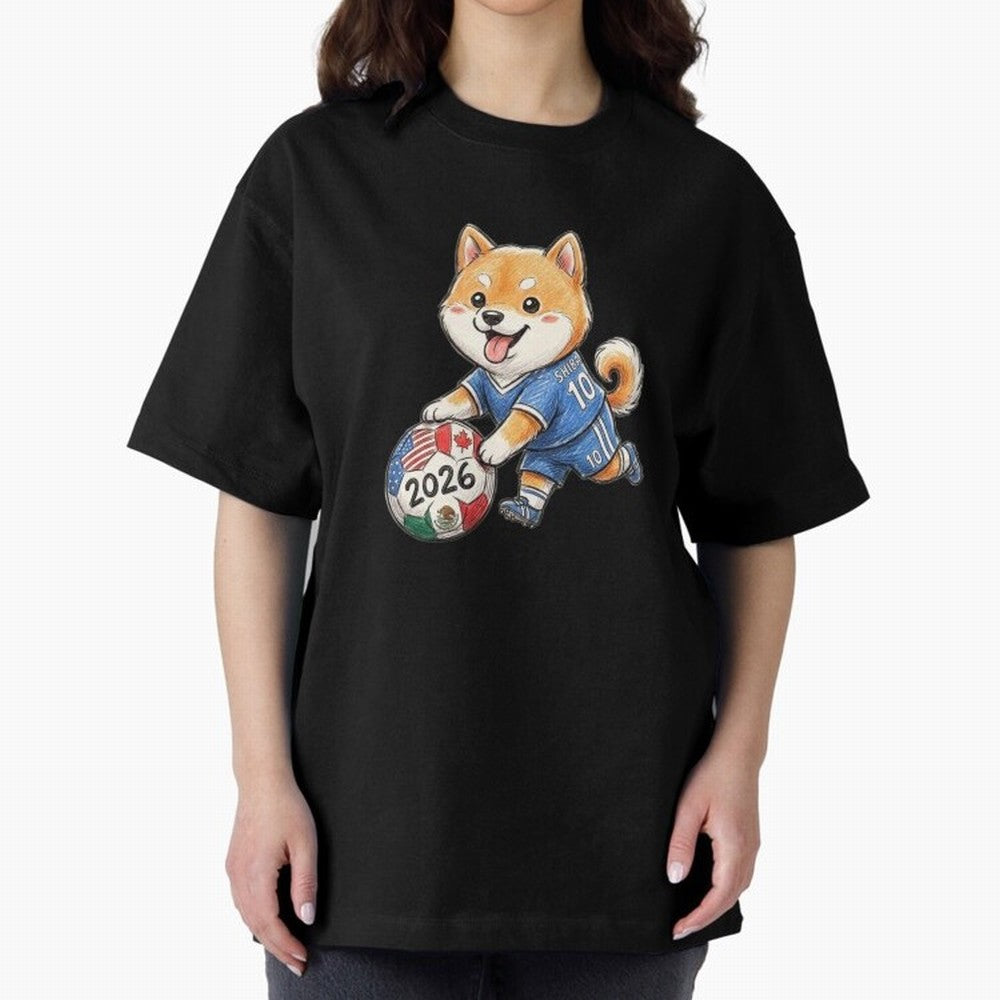 Cute Shiba Inu Soccer Star #10 - World Cup 2026 Edition Classic T-Shirt Bring Champion Energy into Global Football Passion for FIFA World Cup 2026 Group Stage, with Haaland and Mbappe, Portugal, Spain and Germany, Goal Celebration Energy, Supporter
