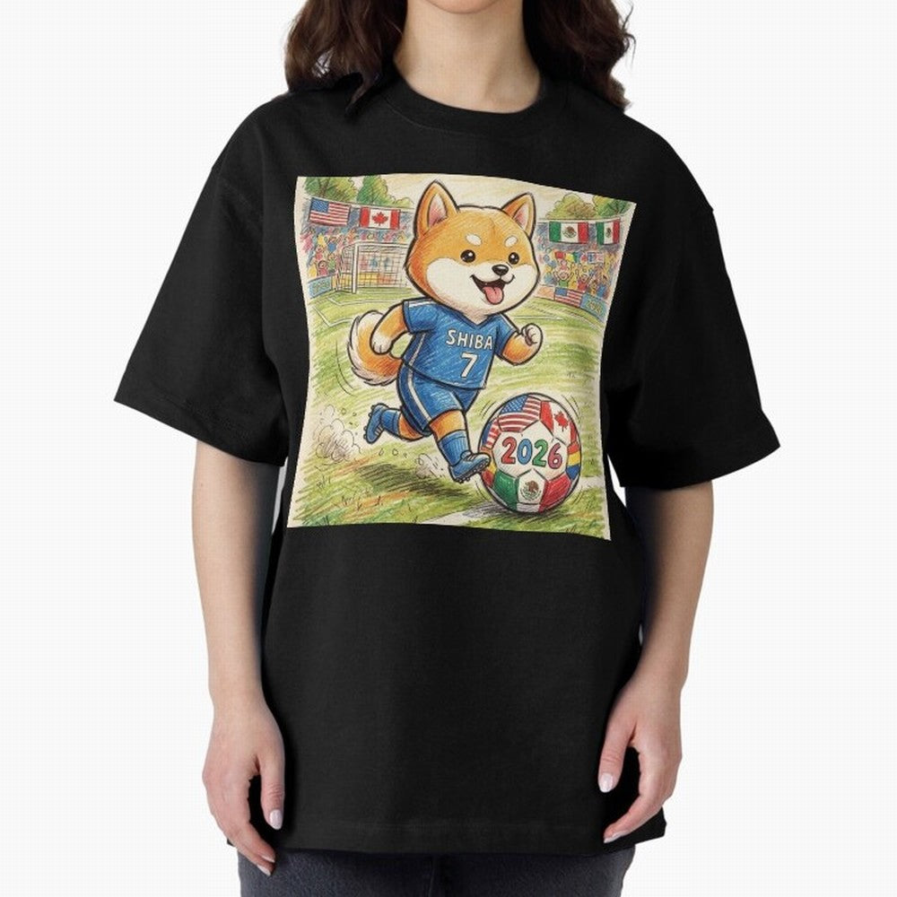 2026 World Cup Shiba Inu Ace #7 - Stadium Action Art Classic T-Shirt Support the FIFA World Cup 2026 USA Canada Mexico Journey through Neymar, Haaland and Cristiano Ronaldo Highlights, Portugal Pride, Football History, Final Match Energy, Crowd