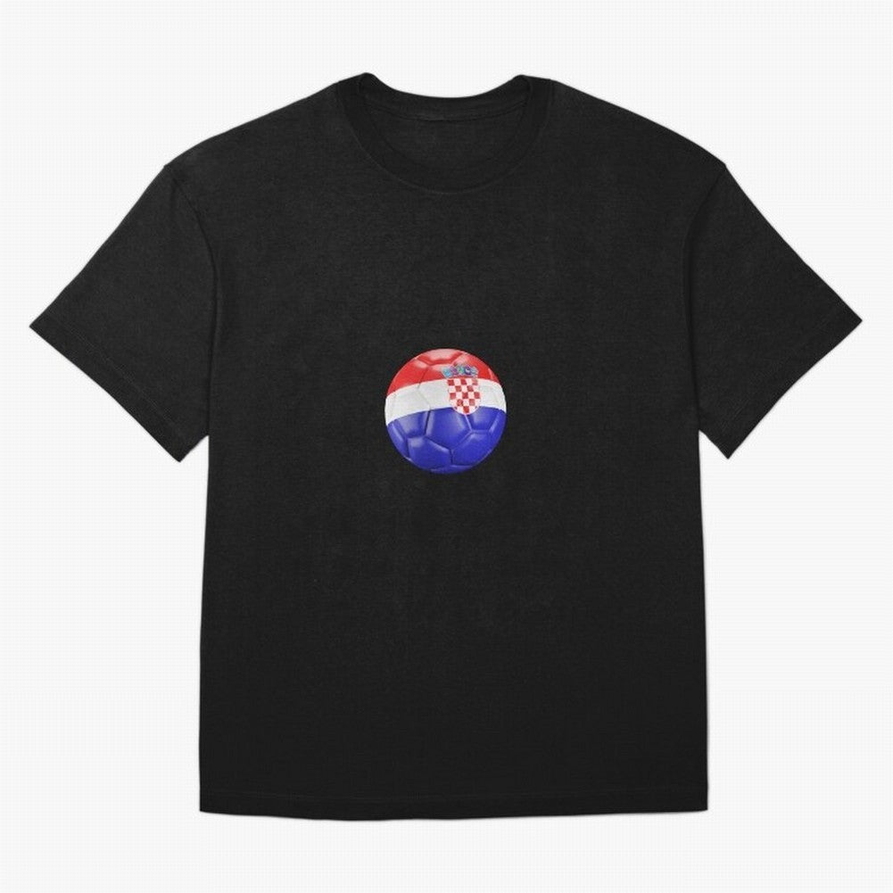 Croatia Ball Classic T-Shirt Bring Match Day Fire to Global Football Passion for FIFA World Cup 2026 Group Stage, Featuring Haaland and Mbappe, Spain, Soccer Culture, Superstar Moments, National Team Dreams and Competitive Fire; Built for