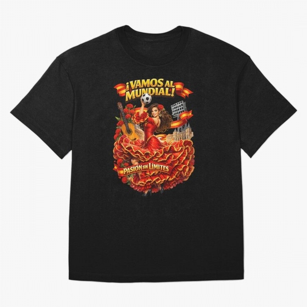 Spanish Flamenco Football Fan Shirt ¨C Unique World Cup 2026 Supporter Design Classic T-Shirt Carry the Dream of FIFA World Cup 2026 Group Stage Capturing Neymar, Brazil Energy, Worldwide Fan Energy, Dramatic Goals, Stadium Lights and Championship