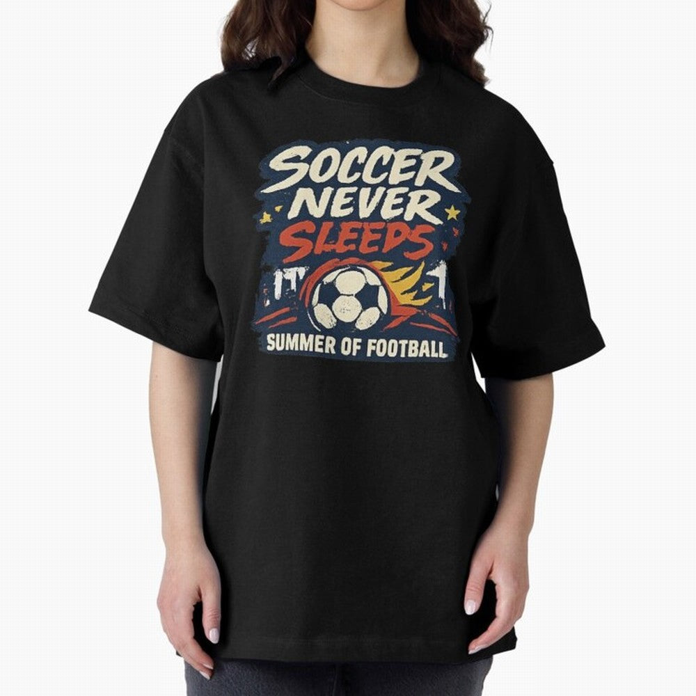 Soccer Never Sleeps Summer of Football Vintage Soccer Fan Tee Classic T-Shirt Celebrate the Road through the FIFA World Cup 2026 Journey through Haaland Highlights, Netherlands Pride, Global Supporter Spirit, Legendary Goals, National Colors and