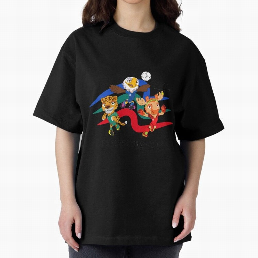 Kids World Cup26 Host Country Mascots Action Classic T-Shirt Bring Bold Fan Energy to Match Day Hype around FIFA World Cup 2026 USA Canada Mexico, CR7 and Messi, England and Germany, Champion Mindset, Group Stage Buzz, Knockout Tension and