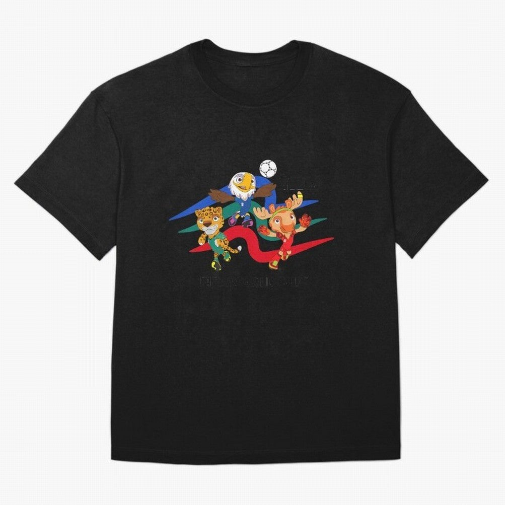 Kids World Cup26 Host Country Mascots Action Classic T-Shirt Bring Bold Fan Energy to Match Day Hype around FIFA World Cup 2026 USA Canada Mexico, CR7 and Messi, England and Germany, Champion Mindset, Group Stage Buzz, Knockout Tension and