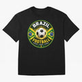 Elegant Brazil Football Emblem Classic T-Shirt Build the FIFA World Cup 2026 Journey through Messi, Neymar and Mbappe Highlights, England and Germany Pride, Match Day Excitement, Supporter Culture, Golden Goals and Global Football Passion; Great