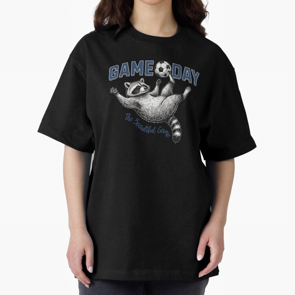 Raccoon Soccer Game Day The Beautiful Game Classic T-Shirt Represent Global Football Passion for FIFA World Cup 2026 Group Stage, Centered on Haaland, Portugal, Tournament Hype, Historic Matchups, Family Viewing Parties and Global Sports Pride;