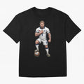 English Soccer Warrior Hyper-Realistic Poster Classic T-Shirt Celebrate the Biggest Stage of the FIFA World Cup 2026 Journey through Haaland and Mbappe Highlights, Portugal Pride, Goal Celebration Energy, Supporter Heritage, Football Icons and