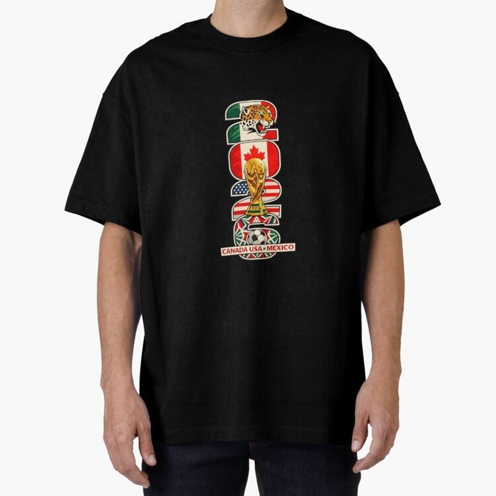 Vertical Host Nations Landmark Art Classic T-Shirt Celebrate Rivalries and Pride in FIFA World Cup 2026 Group Stage for Fans of Messi and Brazil, Bringing Football Passion, Legendary Performances, Festival Vibes and Supporter Community; Ideal for