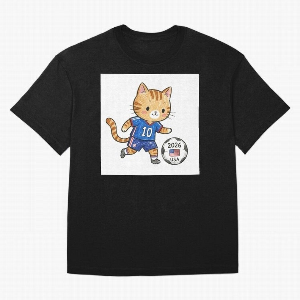 USA Soccer Cat #10 - 2026 World Cup Fan Art Classic T-Shirt Show Fan Pride Across FIFA World Cup 2026 for Fans of Haaland and Argentina, Bringing Supporter Pride, Iconic Celebrations, Legendary Names and Global Match Day Energy; Made for Collectors