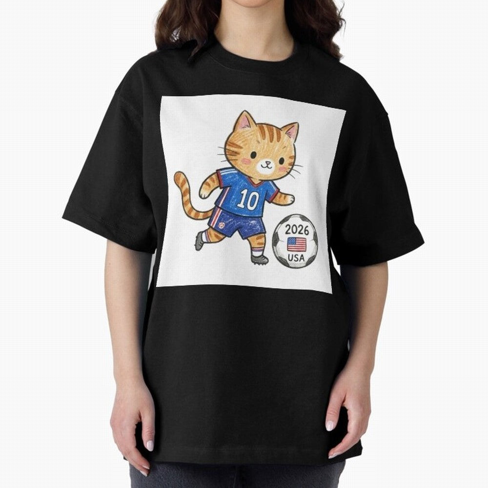 USA Soccer Cat #10 - 2026 World Cup Fan Art Classic T-Shirt Show Fan Pride Across FIFA World Cup 2026 for Fans of Haaland and Argentina, Bringing Supporter Pride, Iconic Celebrations, Legendary Names and Global Match Day Energy; Made for Collectors