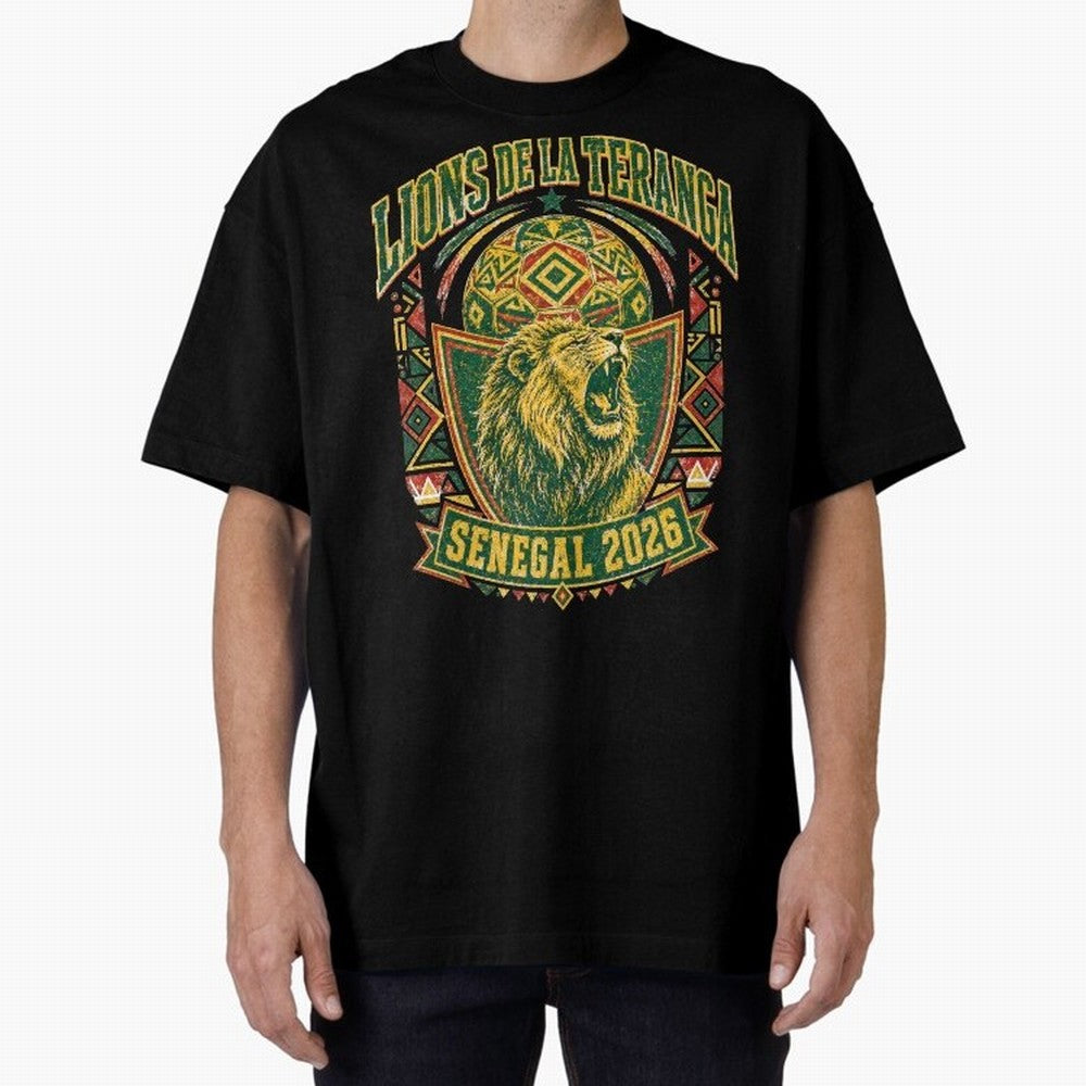 Lions De La Teranga Senegal 2026 World Cup Soccer T-Shirt Classic T-Shirt Unlock Global Football Passion for FIFA World Cup 2026 Group Stage, Highlighting CR7 and Messi, France and Portugal, Classic Soccer Heritage, Championship Pressure, Fan